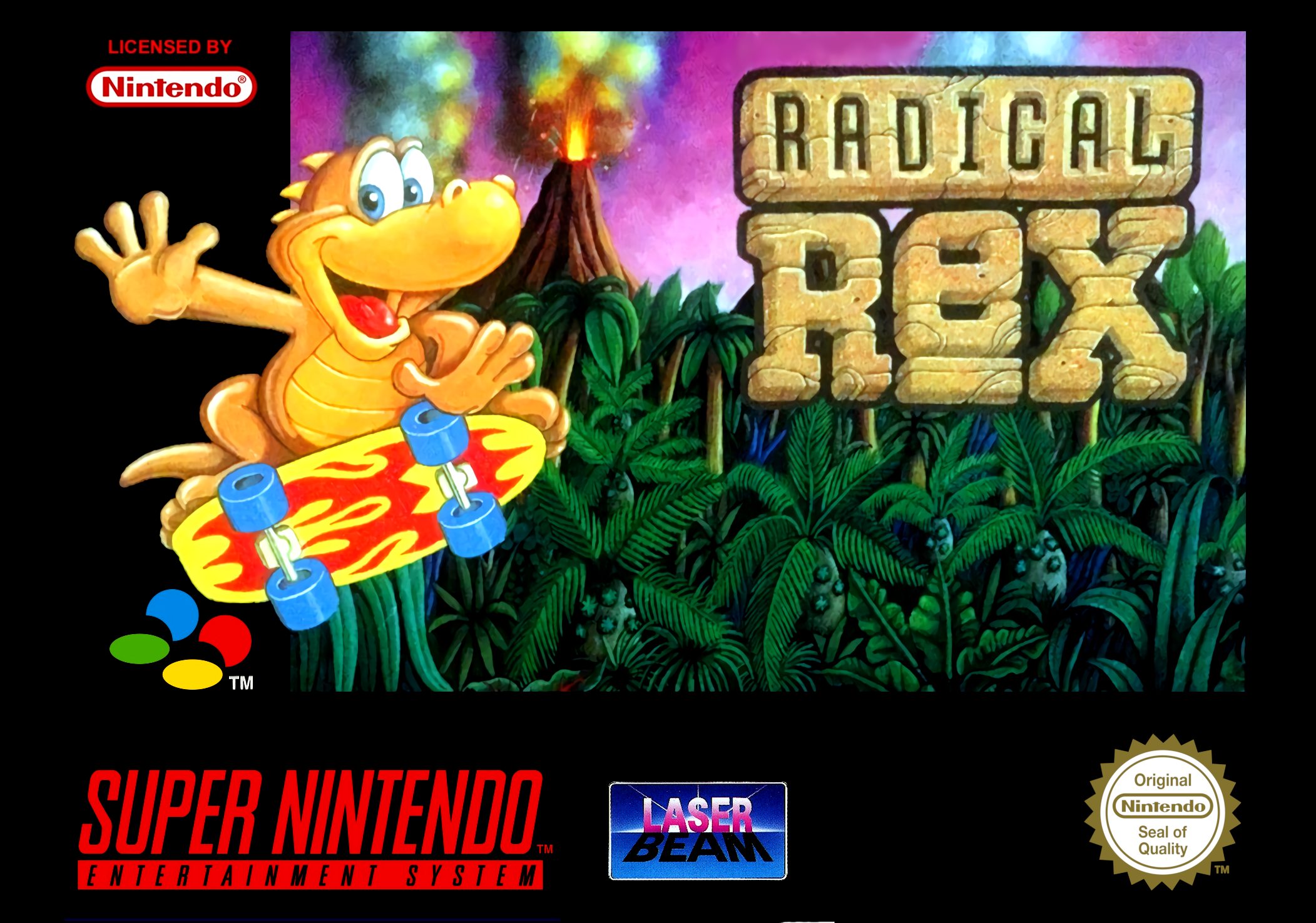 Game | Super Nintendo SNES | Radical Rex