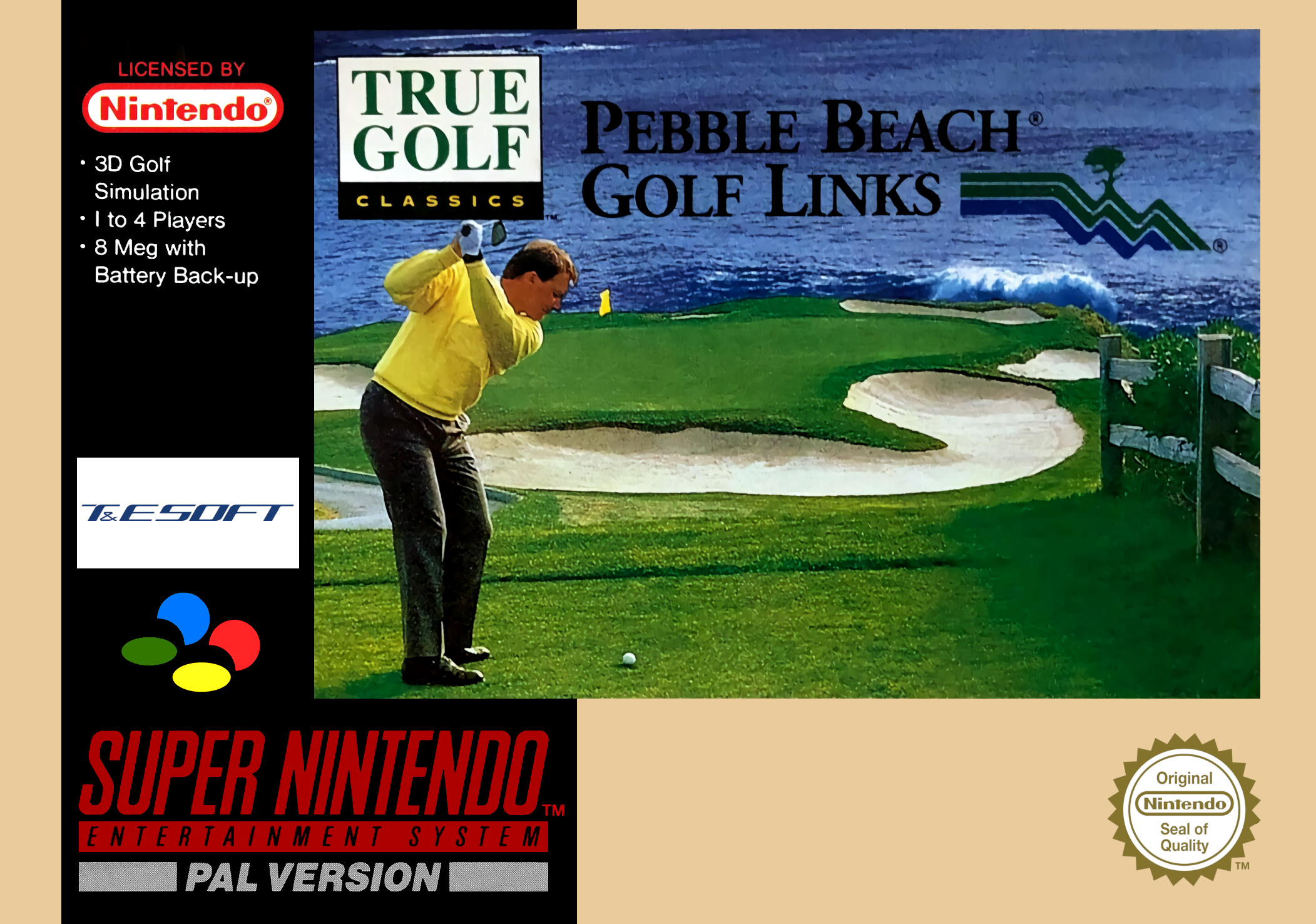 Game | Super Nintendo SNES | Pebble Beach Golf Links