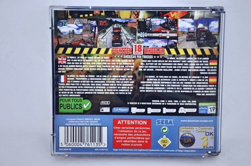 Game | SEGA Dreamcast 18 Wheeler American Pro Trucker Complete CIB PAL - retrosales.com.au - 2