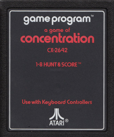 Game | Atari 2600 | Concentration [Text Label]