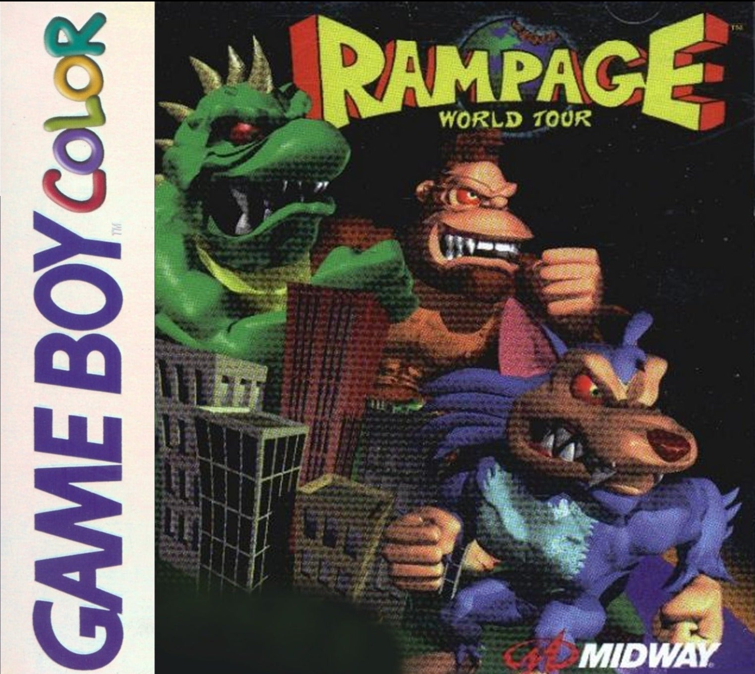 Game | Nintendo Game Boy Color GBC | Rampage World Tour