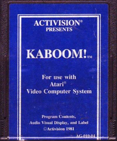 Game | Atari 2600 | Kaboom [Blue Label]