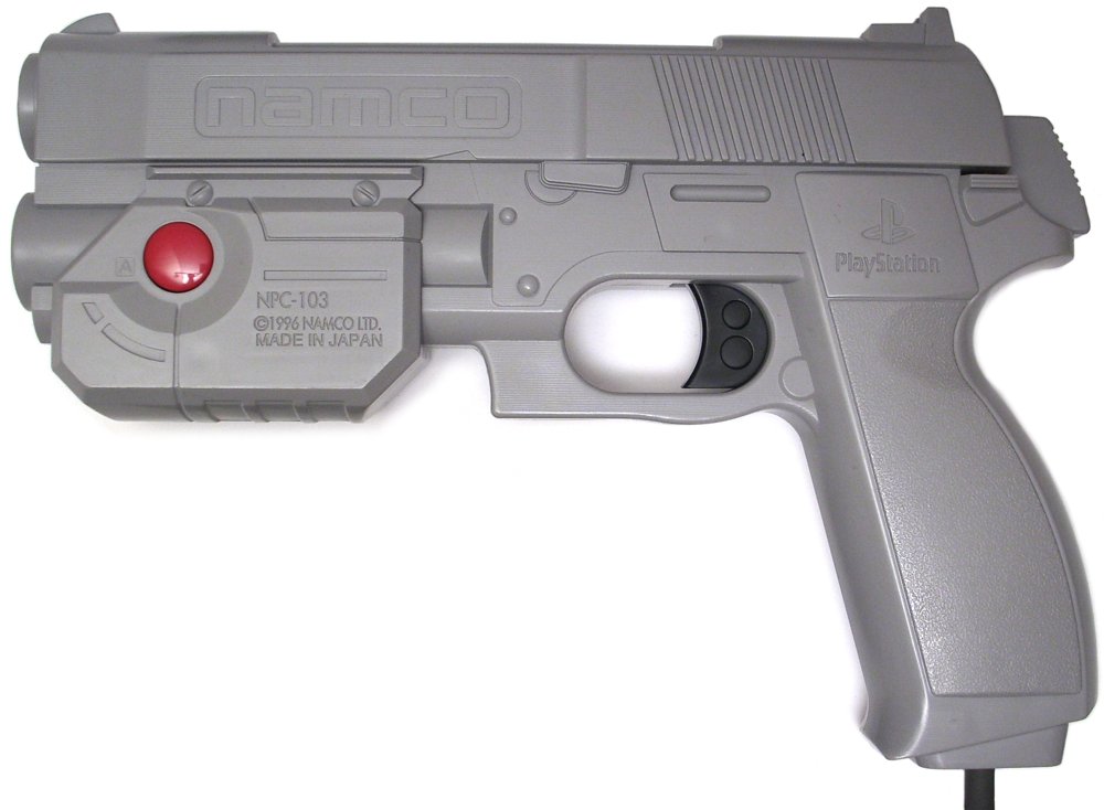 Controller | Sony PlayStation PS1 | Gun Con Light Gun Namco Genuine Guncon NPC-103 G-Con 45