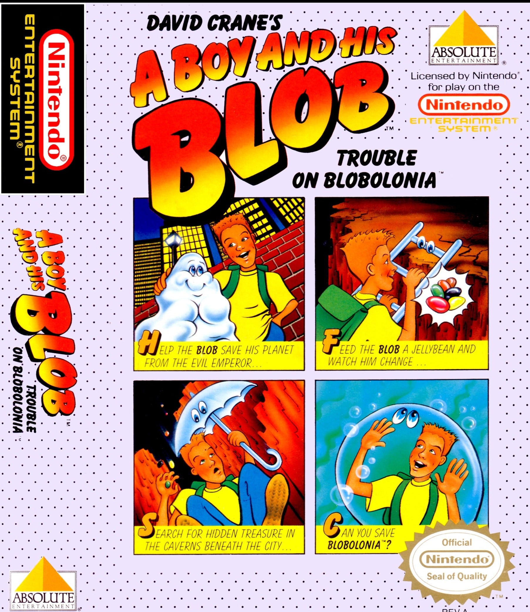 Game | Nintendo NES | A Boy And His Blob Trouble On Blobolonia
