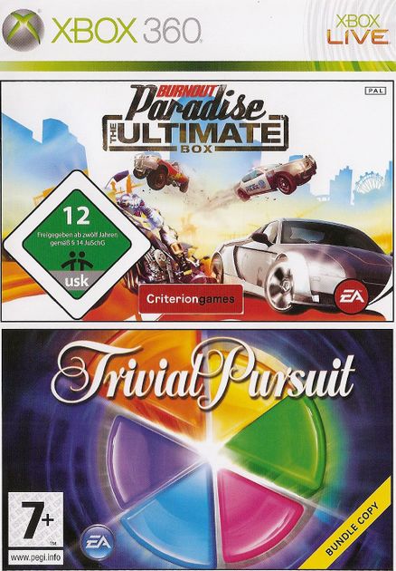 Game | Microsoft Xbox 360 | Burnout Paradise Ultimate Box + Trivial Pursuit