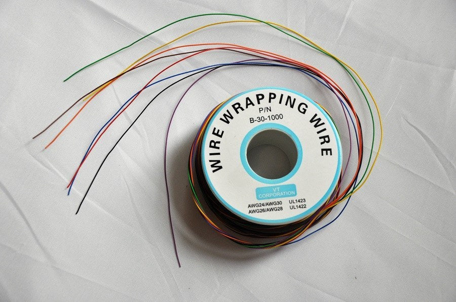 Parts | Modding | 8 Colored Wrapping Wire 30AWG 200Meters - retrosales.com.au - 2