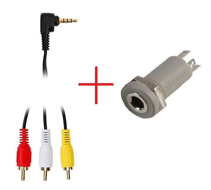 Replacement Parts & Tools - Parts | Modding | RCA Cable Plug & Socket Stereo 4pin TRRS Chassis Mount