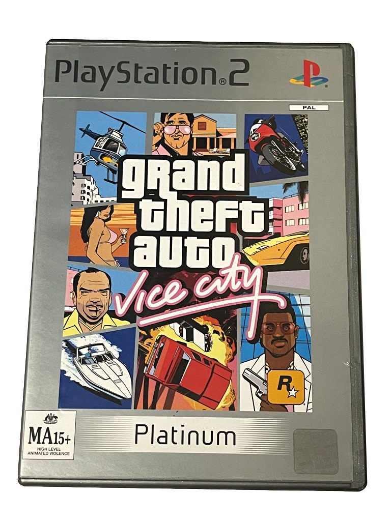 Game | Sony PlayStation PS2 | Grand Theft Auto Vice City [Platinum]