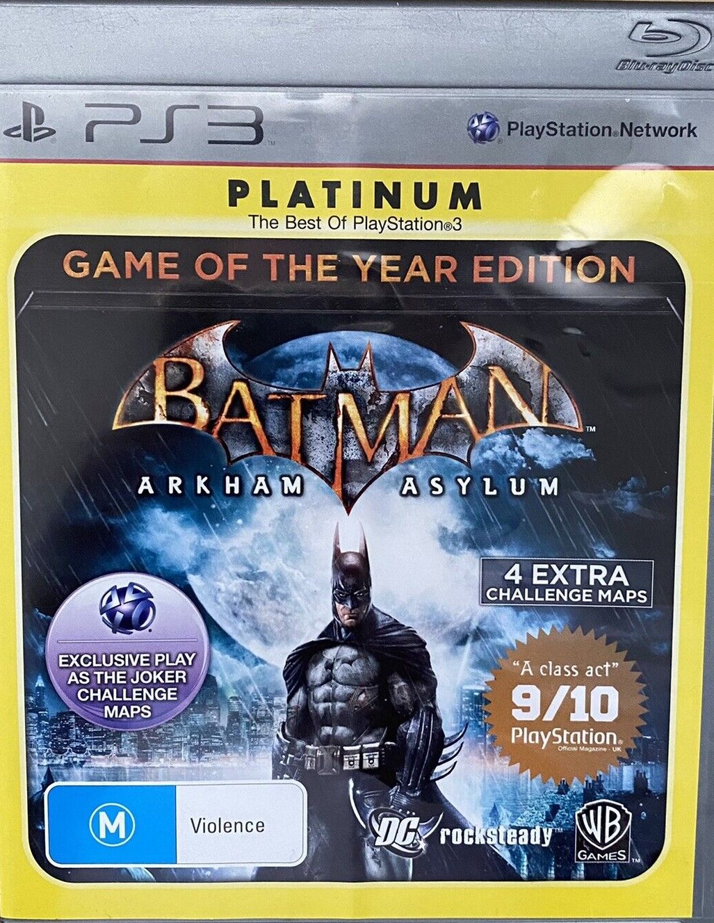 Game | Sony Playstation PS3 | Batman: Arkham Asylum [Platinum] Game Of The Year Edition