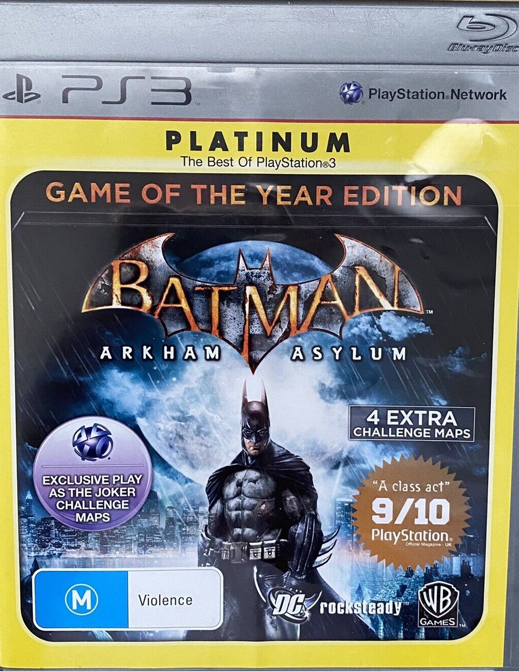 Game | Sony PlayStation PS3 | Batman: Arkham Asylum (Platinum) (Game Of The Year Edition)