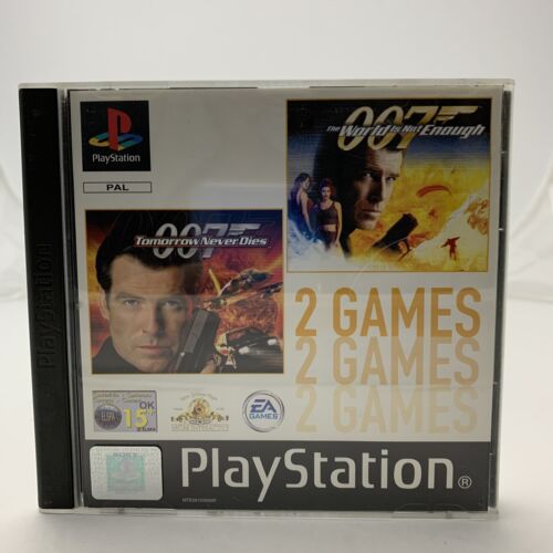 Game | Sony PlayStation PS1 | 007 Tomorrow Never Dies World Is Not Enough 2 Games