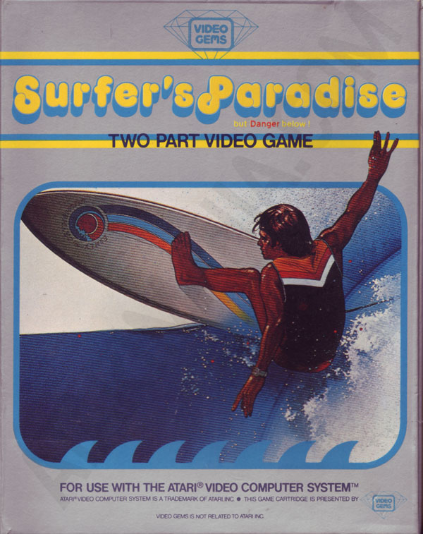 Game | Atari 2600 | Surfer's Paradise But Danger Below!