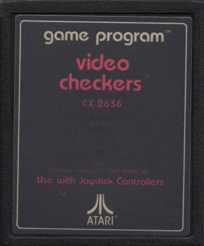 Game | Atari 2600 | Video Checkers [Text Label]