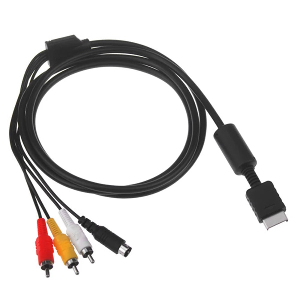 Accessory | Sony PlayStation 1 + 2  | PS1 PS2 AV Composite Video Out S-Video Cable